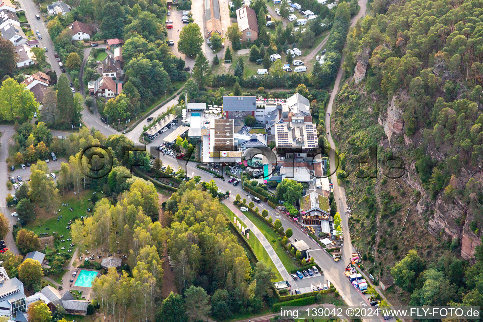 Felsenland Resort in Dahn in the state Rhineland-Palatinate, Germany