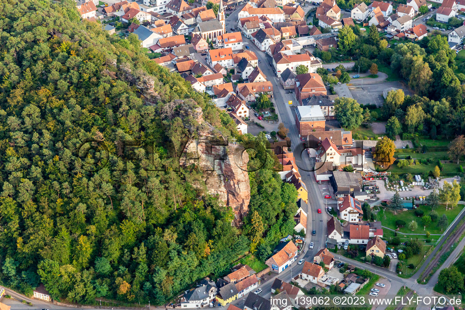 Maiden jump in Dahn in the state Rhineland-Palatinate, Germany