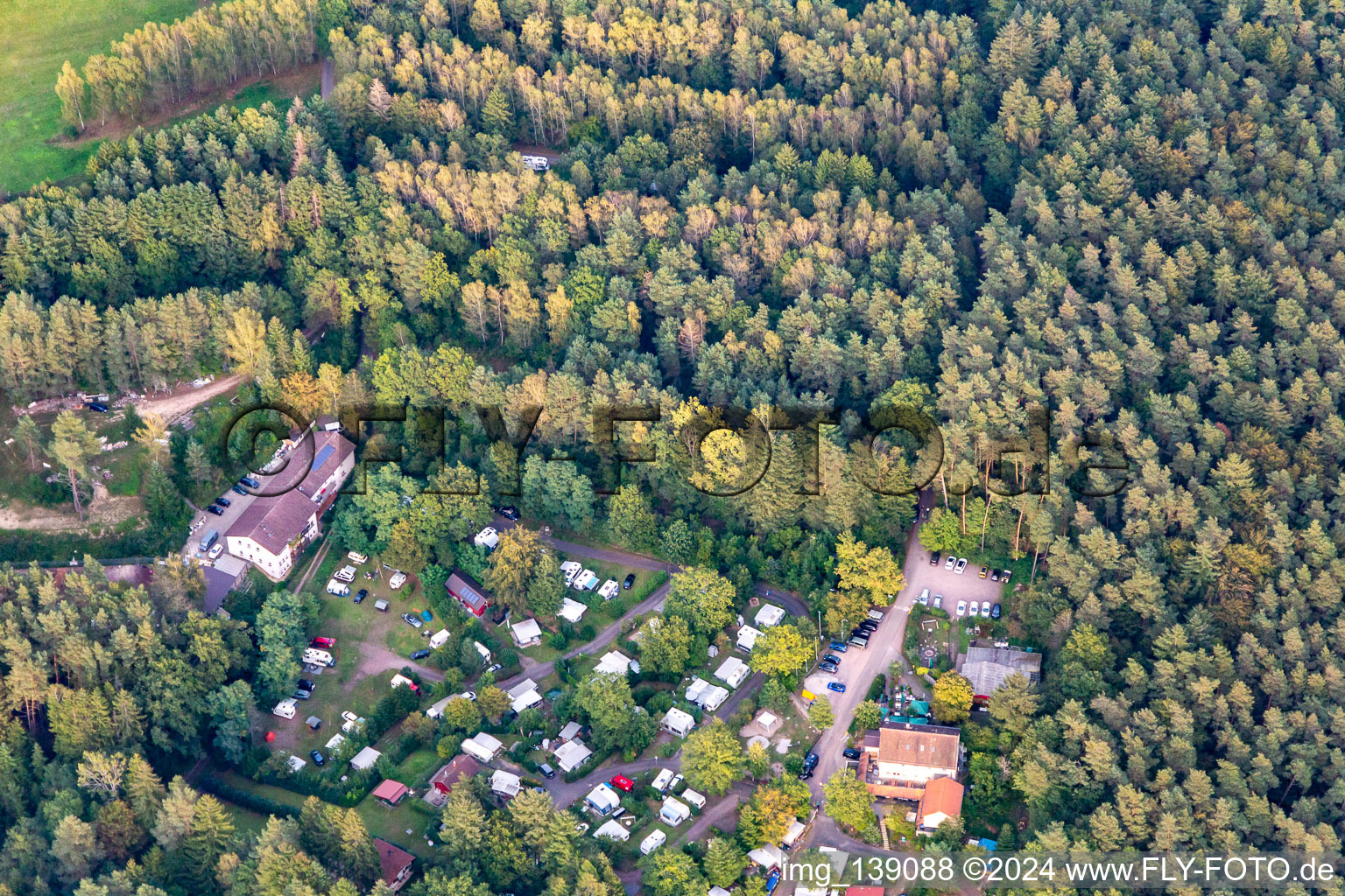 Camping Bethof in the district Lauterschwan in Vorderweidenthal in the state Rhineland-Palatinate, Germany