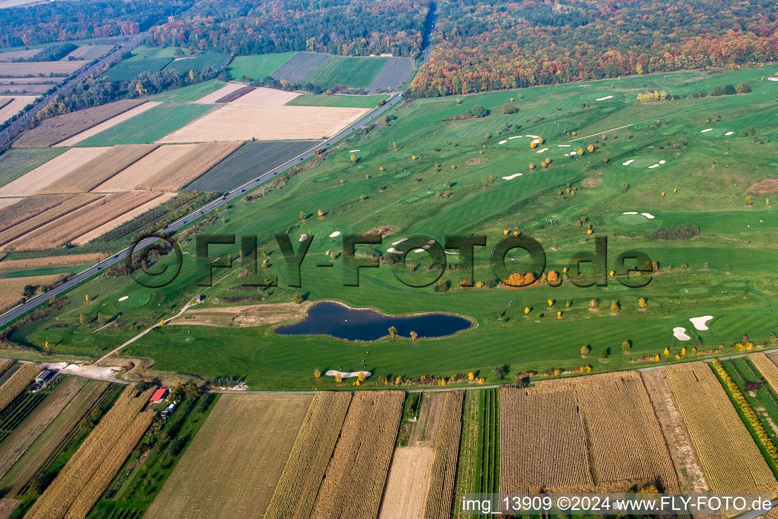 Golf Club Urloffen eV in the district Urloffen in Appenweier in the state Baden-Wuerttemberg, Germany out of the air