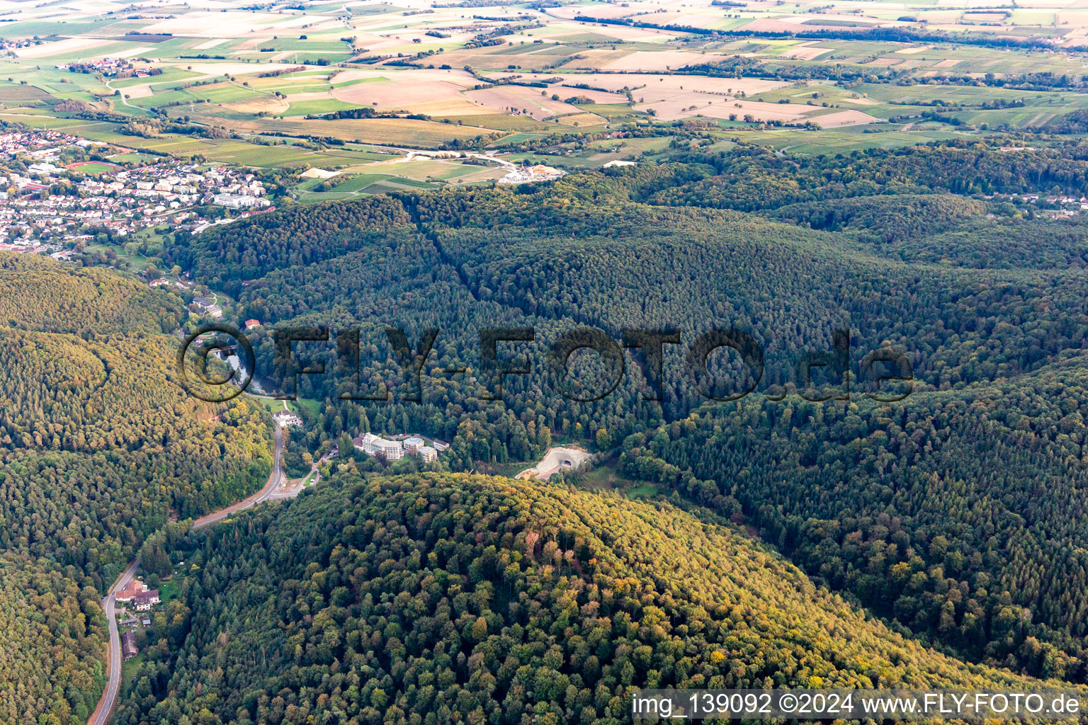 Tunnel portal construction site in Bad Bergzabern in the state Rhineland-Palatinate, Germany