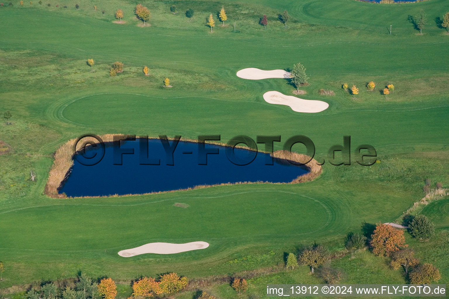 Golf Club Urloffen eV in the district Urloffen in Appenweier in the state Baden-Wuerttemberg, Germany from the plane