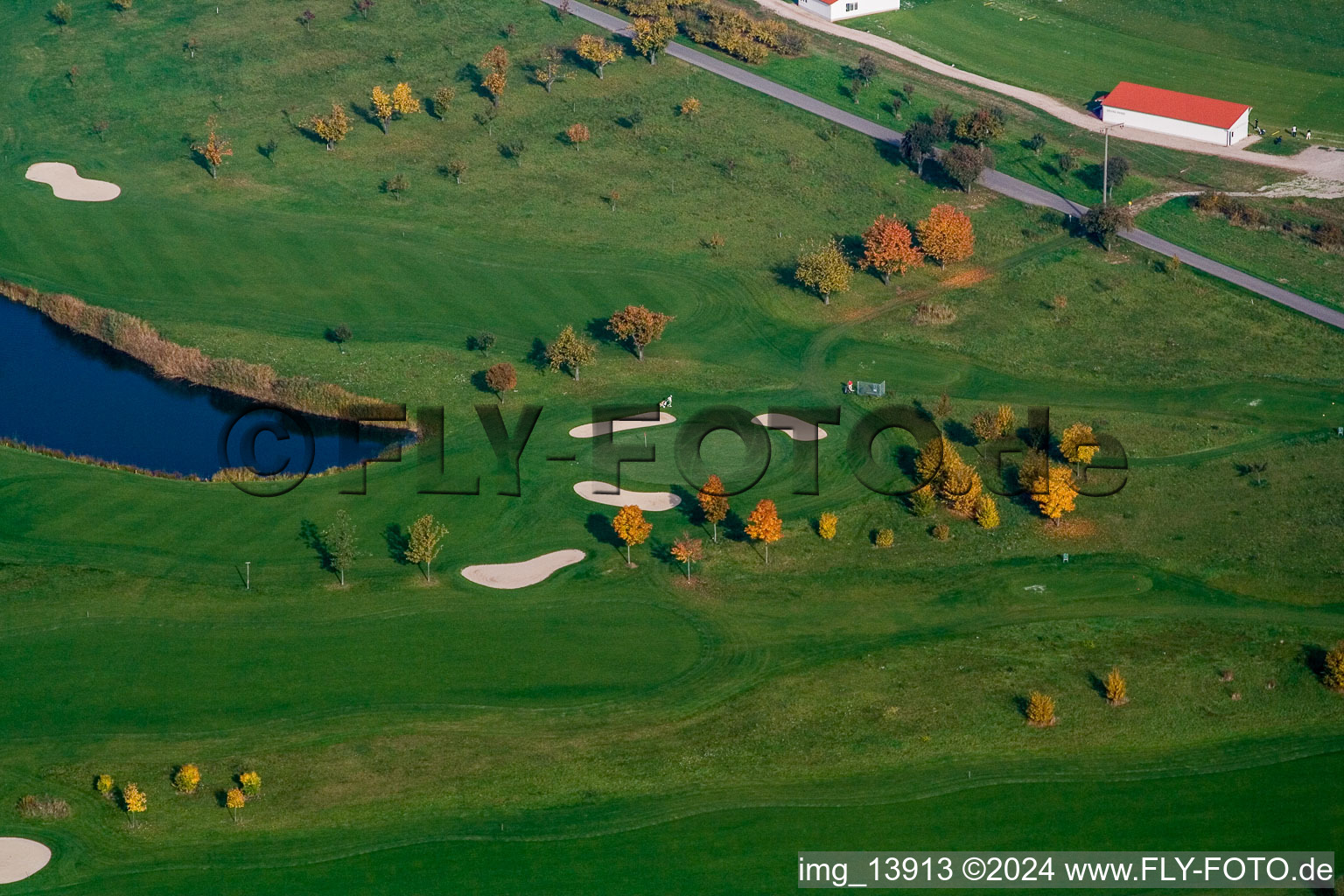 Bird's eye view of Golf Club Urloffen eV in the district Urloffen in Appenweier in the state Baden-Wuerttemberg, Germany