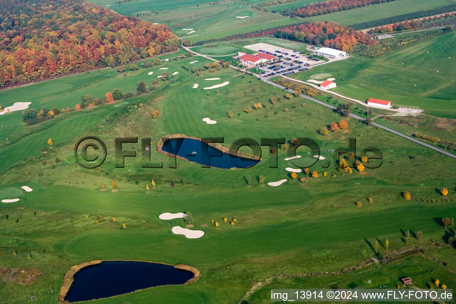 Grounds of the Golf course at Golfclub Urloffen in the district Zimmern in Appenweier in the state Baden-Wurttemberg