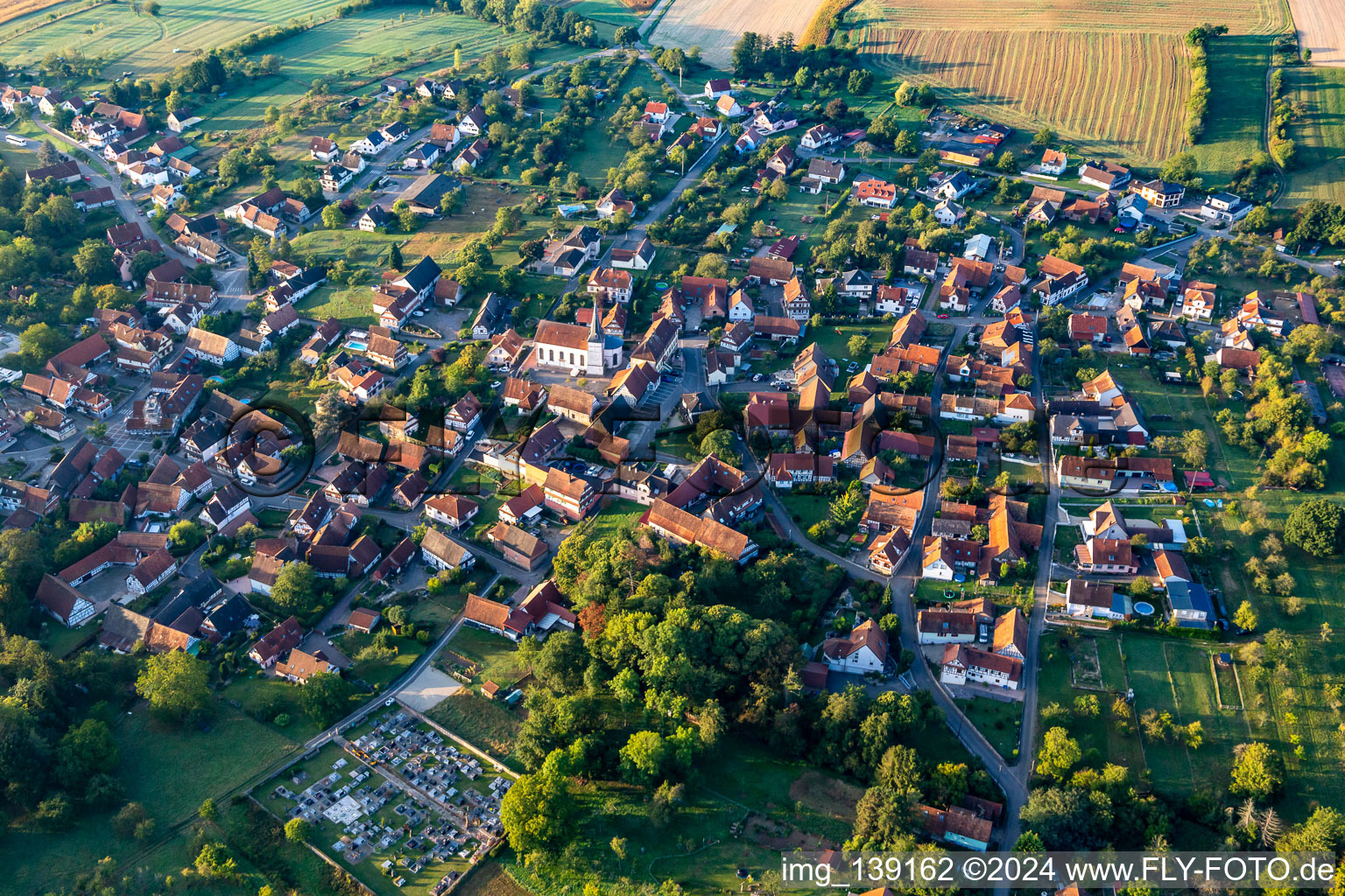 From the north in Lampertsloch in the state Bas-Rhin, France