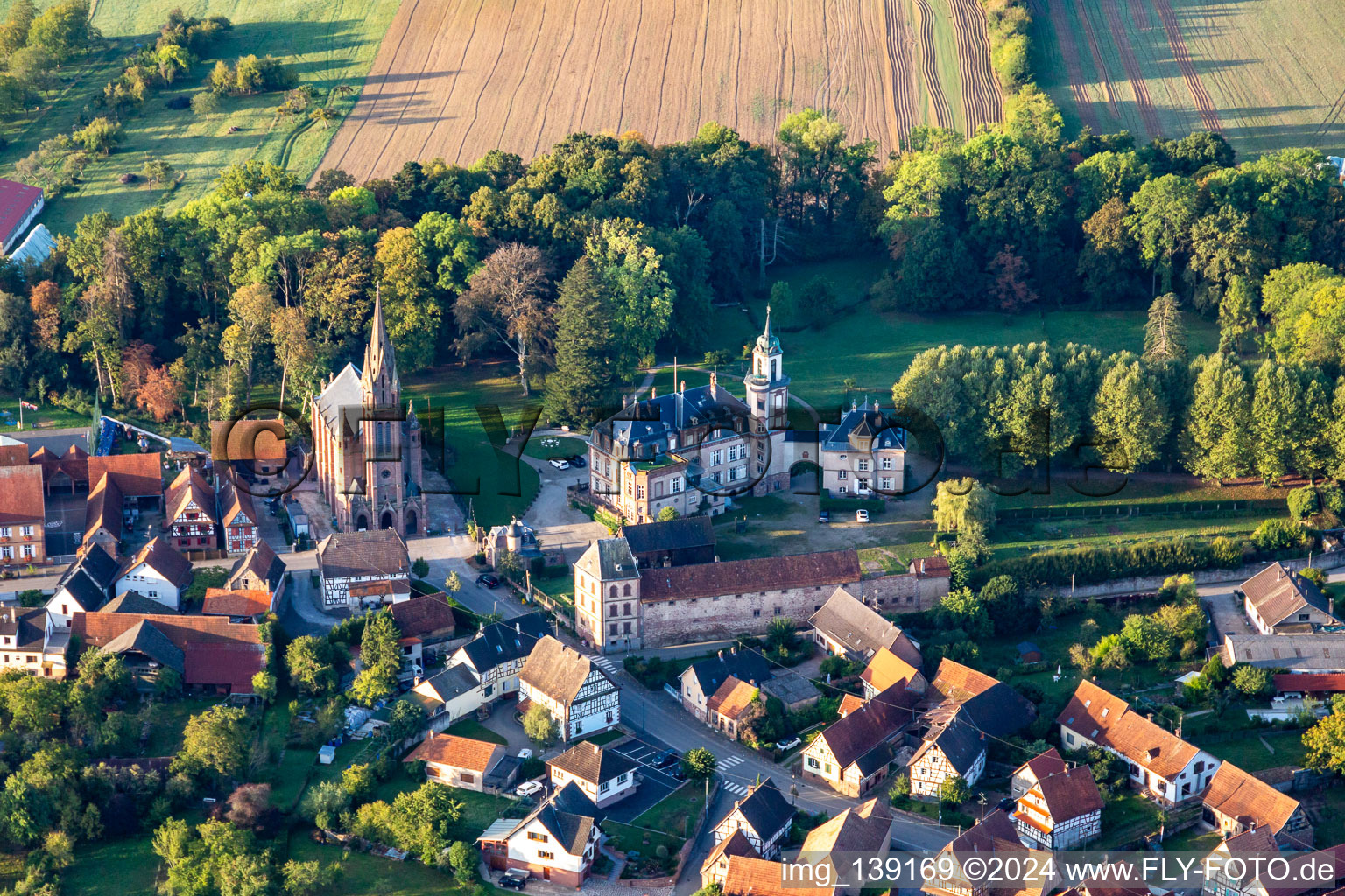 Château de Froeschwiller in Frœschwiller in the state Bas-Rhin, France