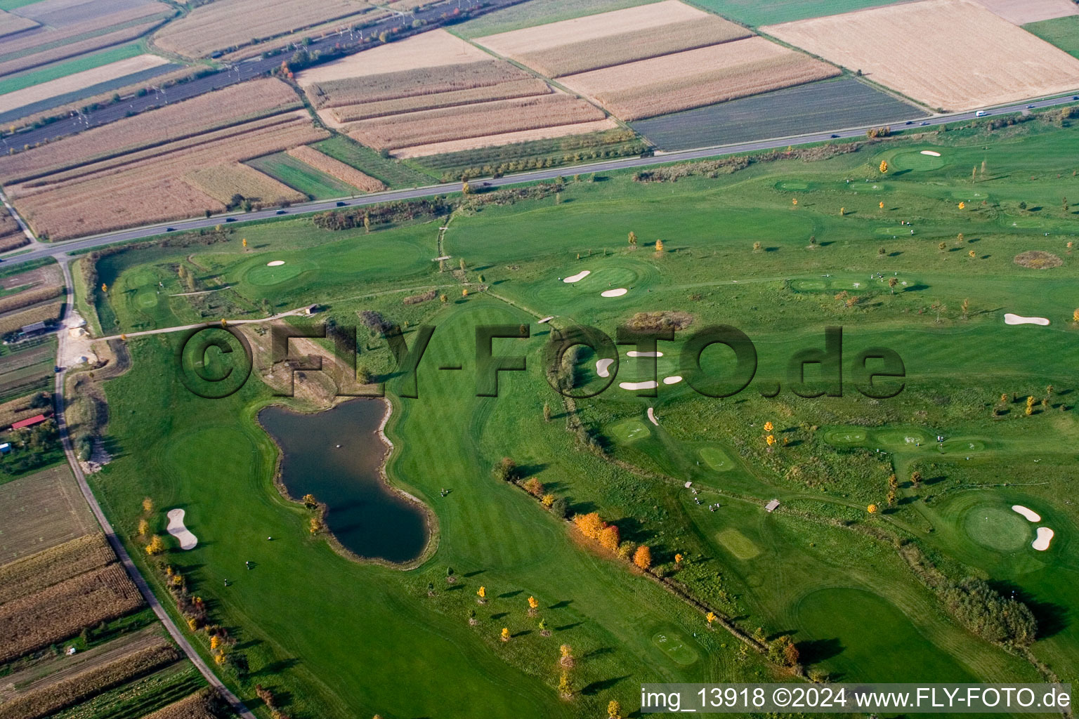 Drone recording of Golf Club Urloffen eV in the district Urloffen in Appenweier in the state Baden-Wuerttemberg, Germany