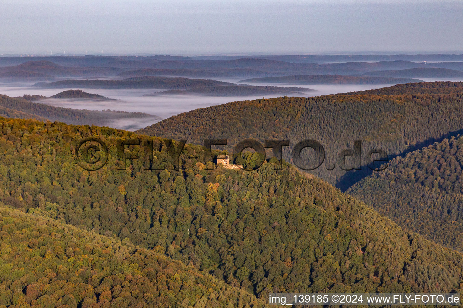 Castle of Wasenbourg in Niederbronn-les-Bains in the state Bas-Rhin, France