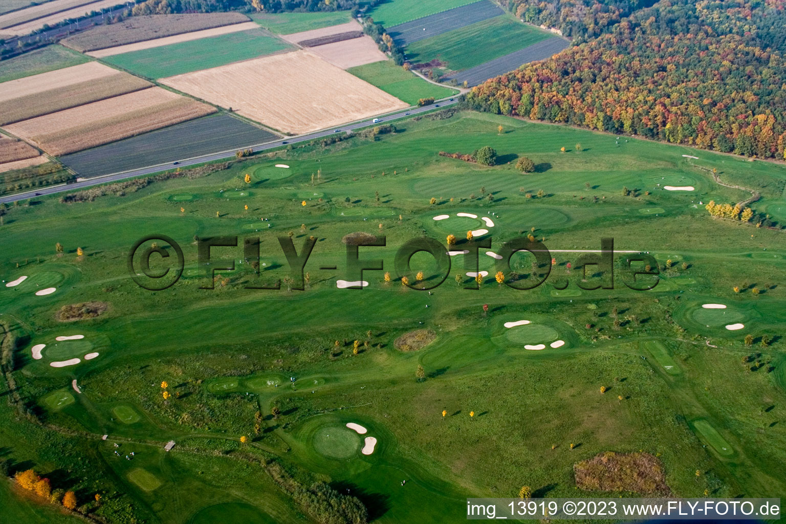 Drone image of Golf club Urloffen eV in the district Urloffen in Appenweier in the state Baden-Wuerttemberg, Germany