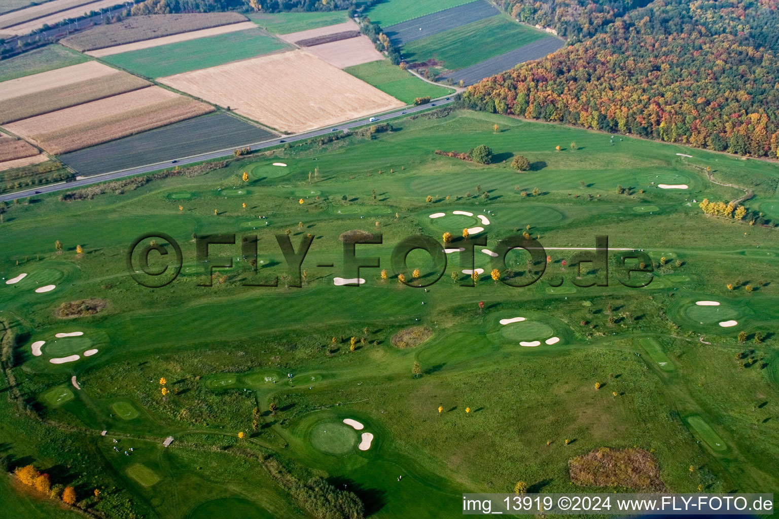 Drone image of Golf club Urloffen eV in the district Urloffen in Appenweier in the state Baden-Wuerttemberg, Germany