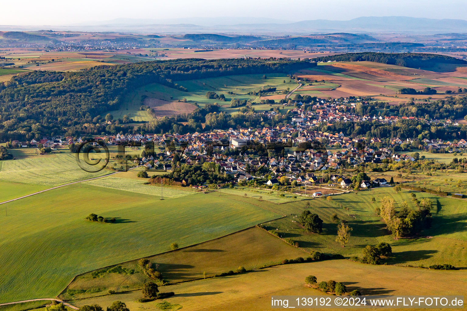 From the north in Gumbrechtshoffen in the state Bas-Rhin, France