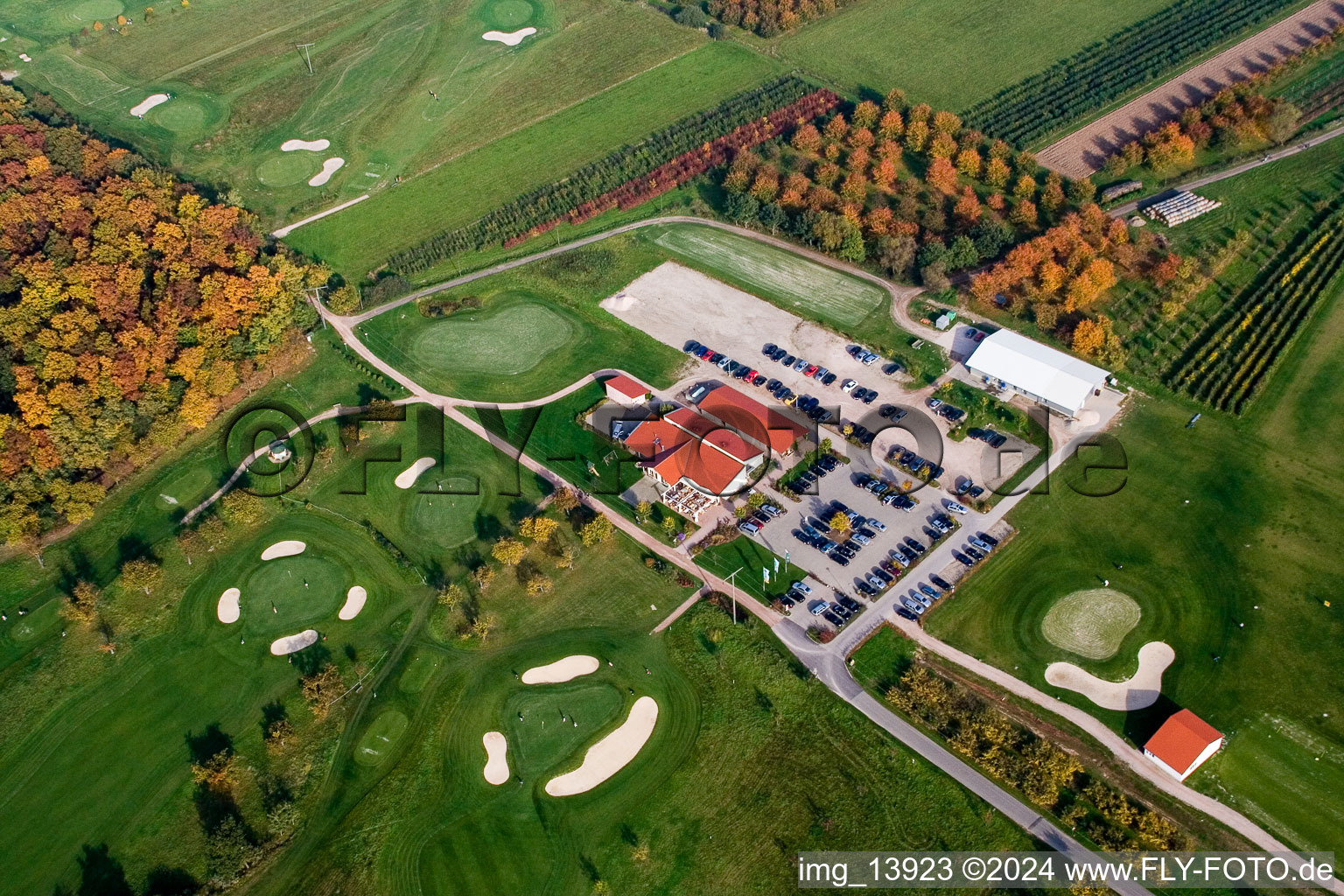 Grounds of the Golf course at Golfclub Urloffen in Appenweier in the state Baden-Wurttemberg