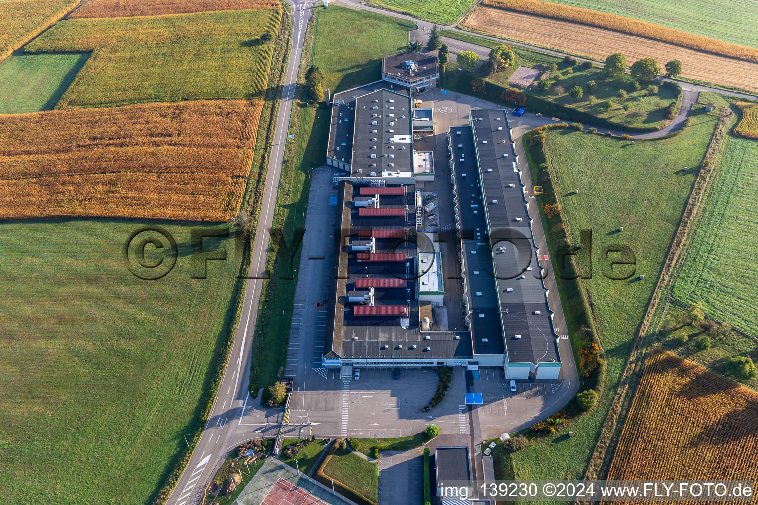 Aerial photograpy of Gunther Tools in Soultz-sous-Forêts in the state Bas-Rhin, France