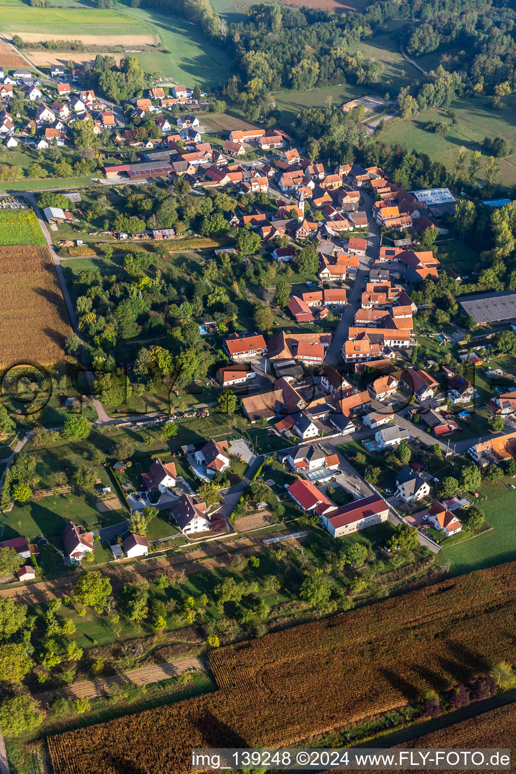 From the southwest in Ingolsheim in the state Bas-Rhin, France