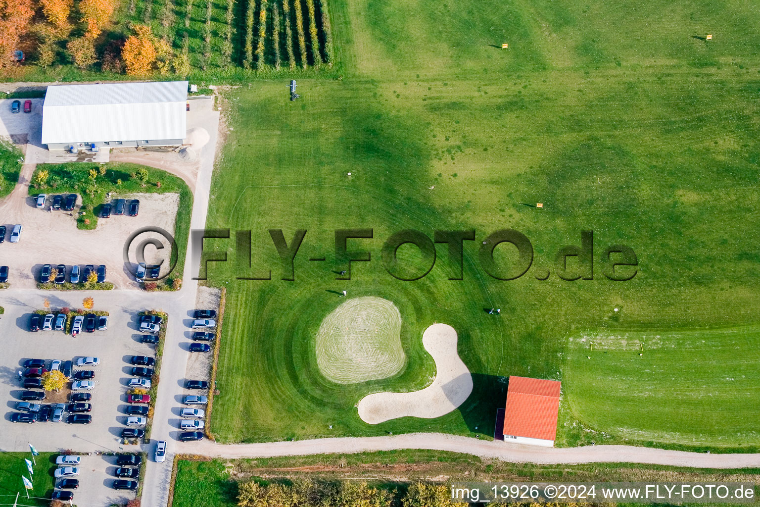 Aerial photograpy of Golf Club Urloffen eV in the district Urloffen in Appenweier in the state Baden-Wuerttemberg, Germany