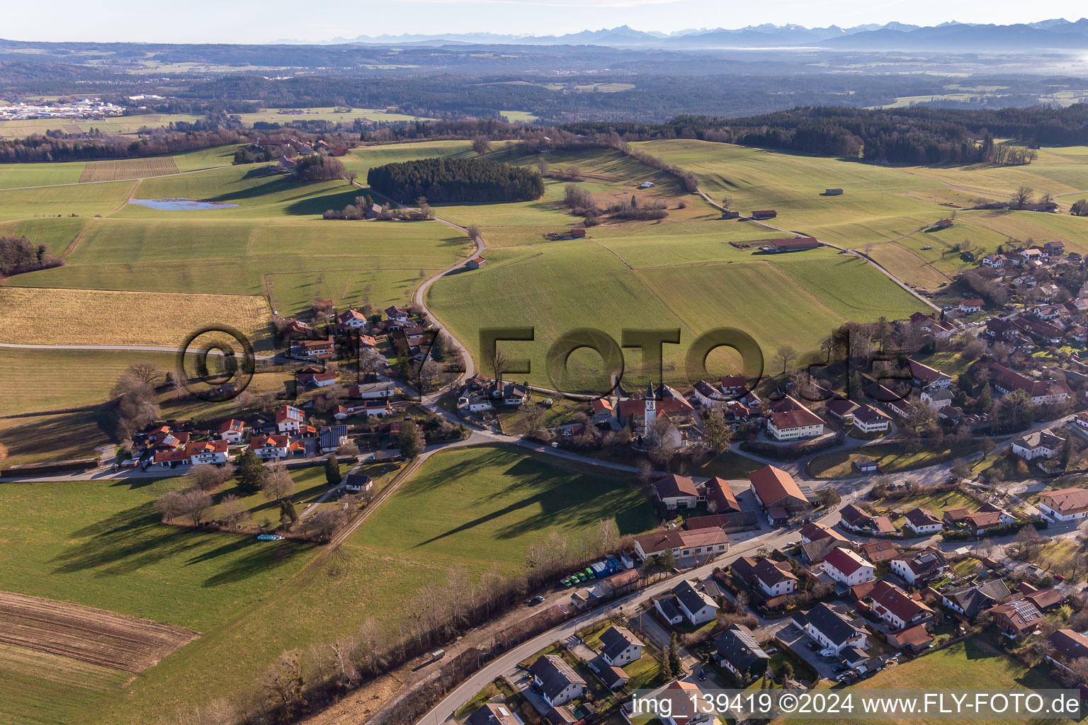 Cemetery in the district Degerndorf in Münsing in the state Bavaria, Germany