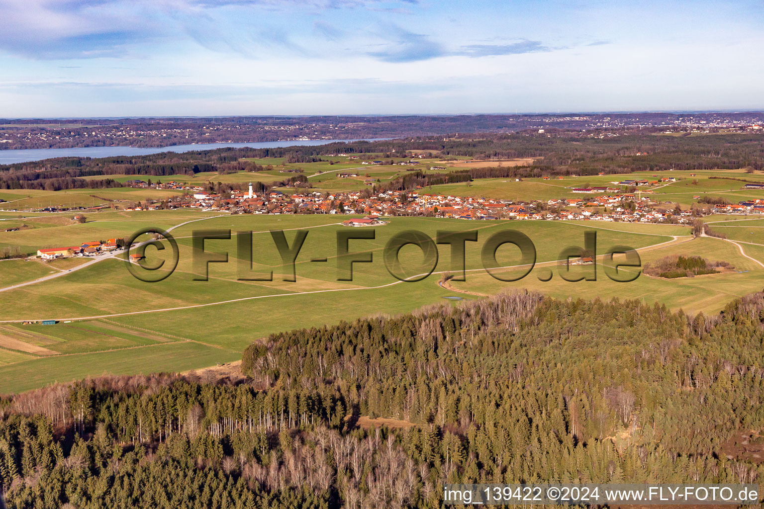 District Degerndorf in Münsing in the state Bavaria, Germany