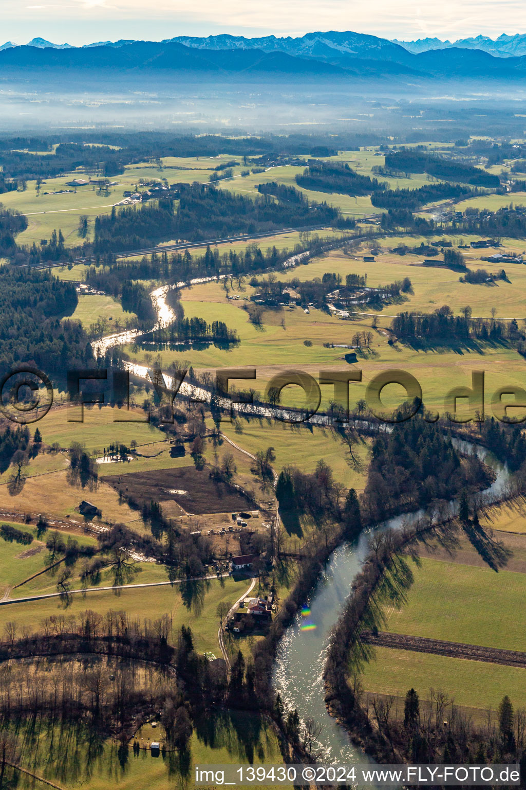 Lössach Valley in the district Gelting in Geretsried in the state Bavaria, Germany