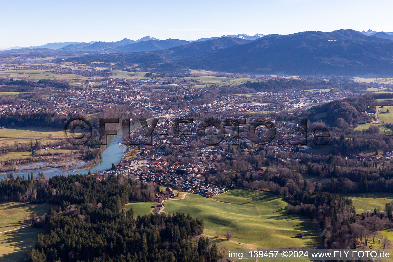 From the northwest in Bad Tölz in the state Bavaria, Germany