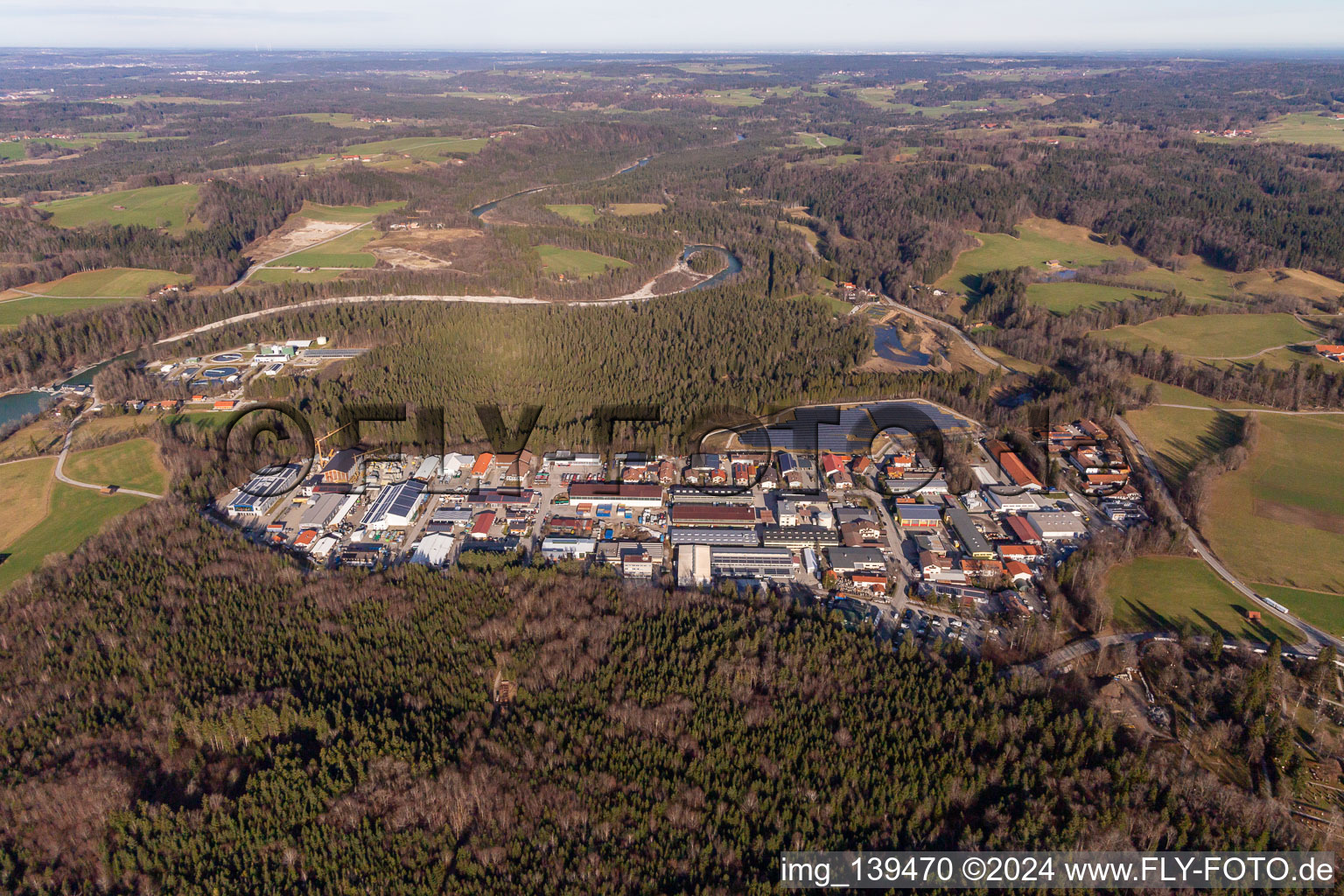 FARCHET industrial area in Bad Tölz in the state Bavaria, Germany