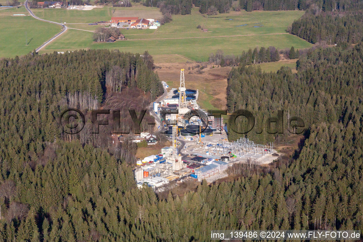 Eavor Geothermal Energy Geretsried with GKW in the district Gelting in Geretsried in the state Bavaria, Germany