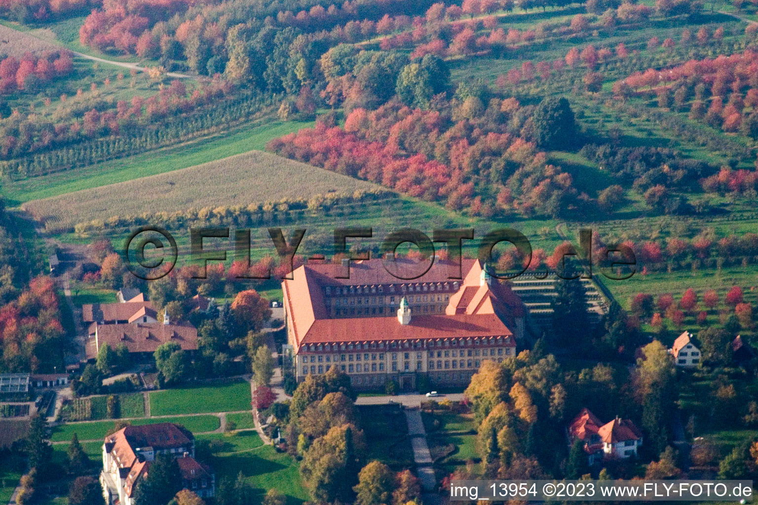 Complex of buildings of the monastery Kloster of Franziskanerinnen Erlenbad e.V. in the district Obersasbach in Sasbach in the state Baden-Wurttemberg, Germany