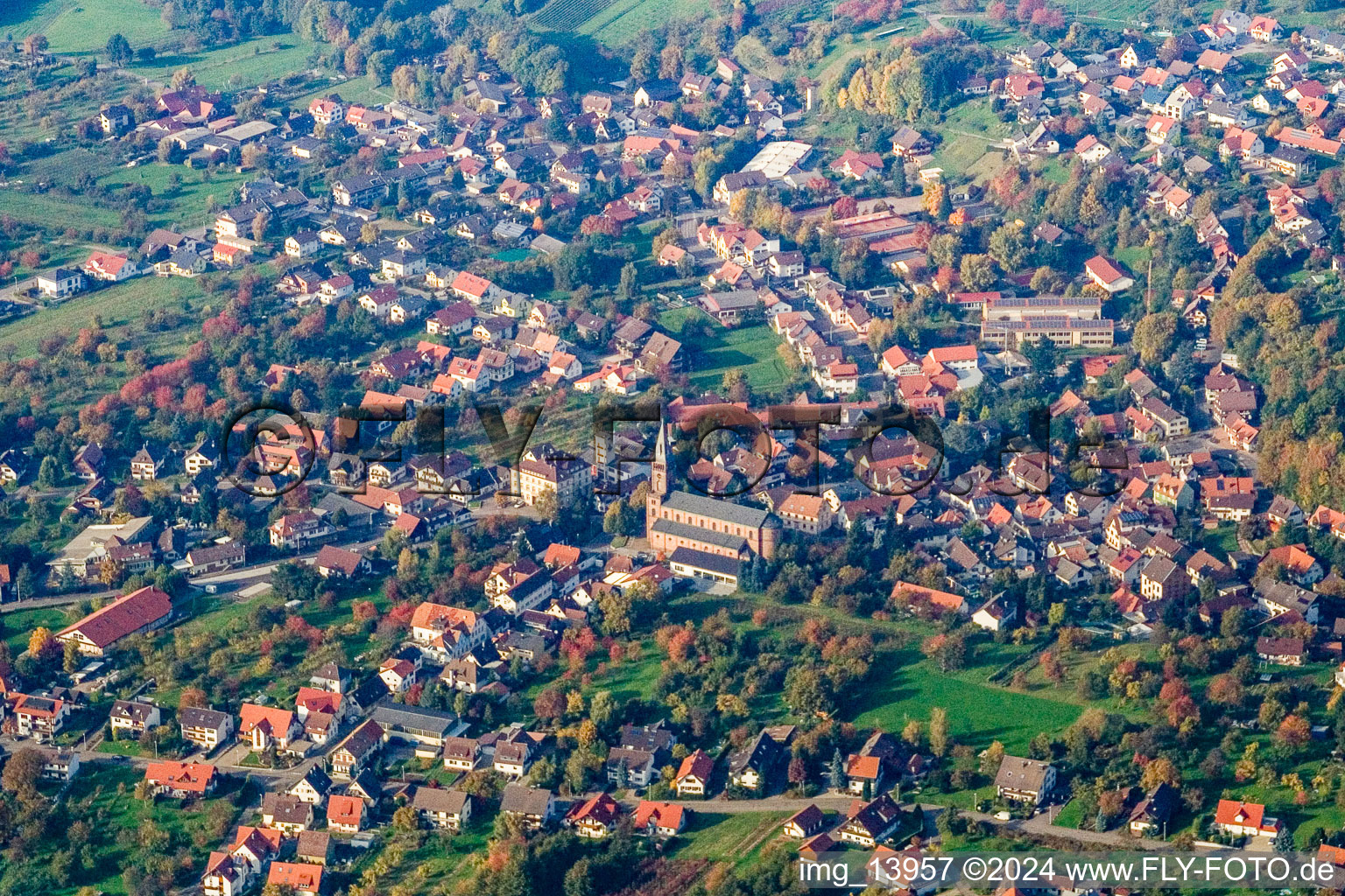 St. Leonard in the district Aspich in Lauf in the state Baden-Wuerttemberg, Germany