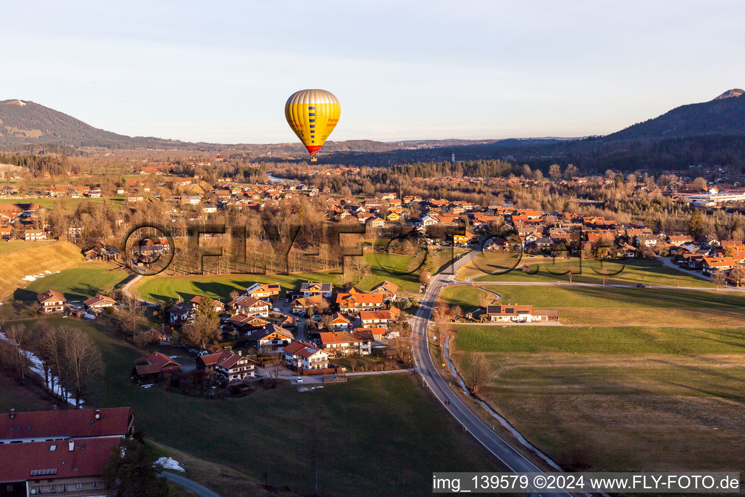 District Fleck in Lenggries in the state Bavaria, Germany