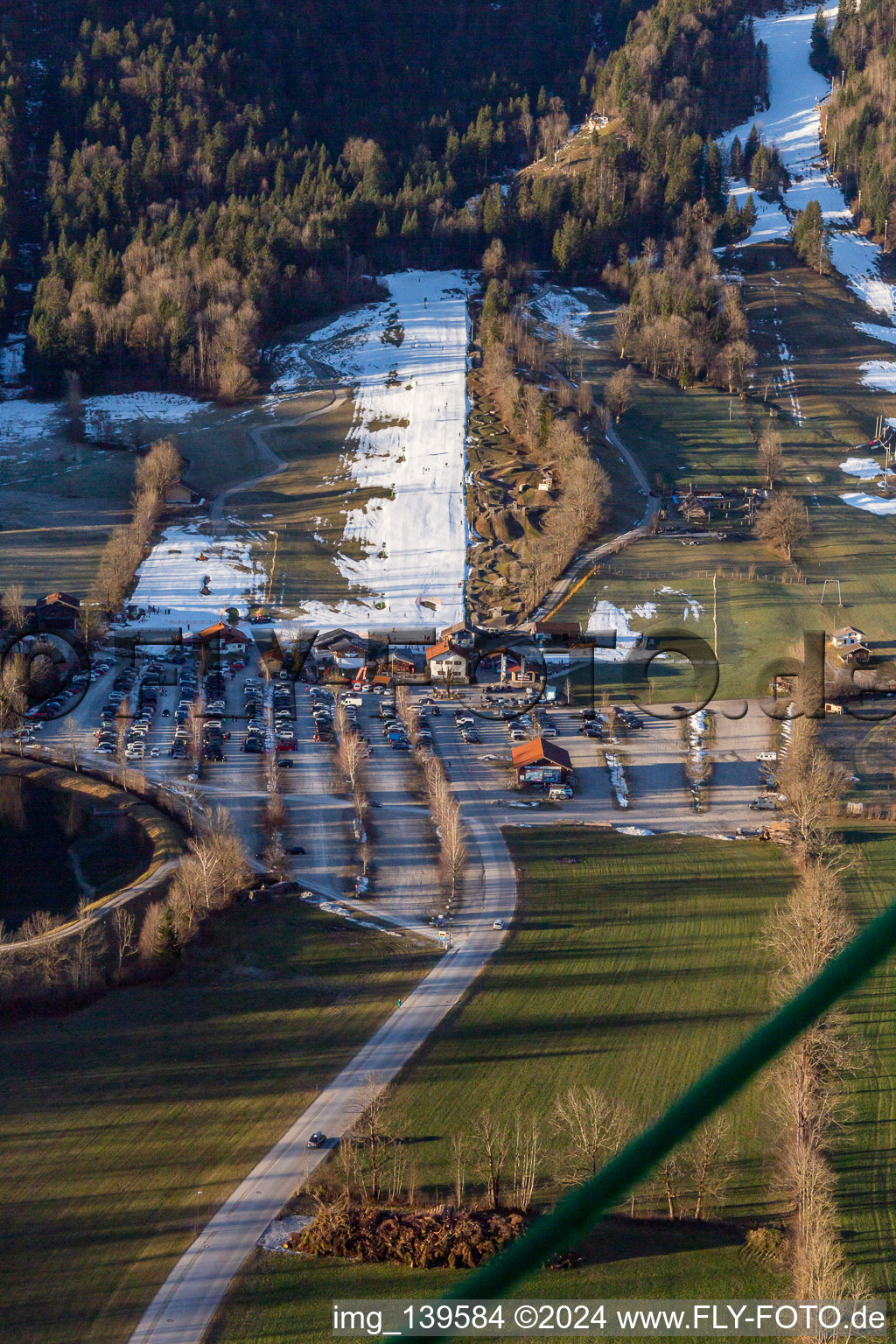 Target slope lift Brauneck Jaegers in Lenggries in the state Bavaria, Germany