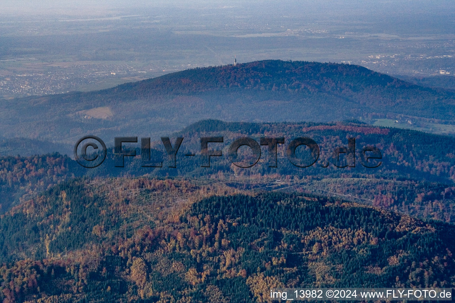 Aerial view of Malschbach in the state Baden-Wuerttemberg, Germany