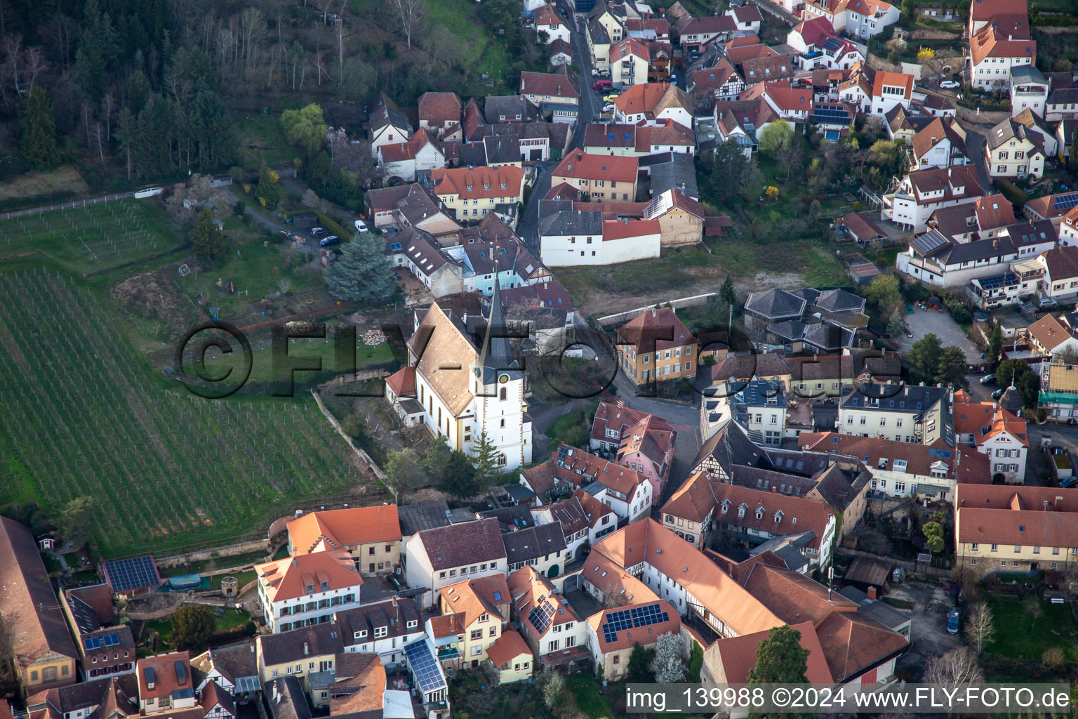 St. James Church in the district Hambach an der Weinstraße in Neustadt an der Weinstraße in the state Rhineland-Palatinate, Germany