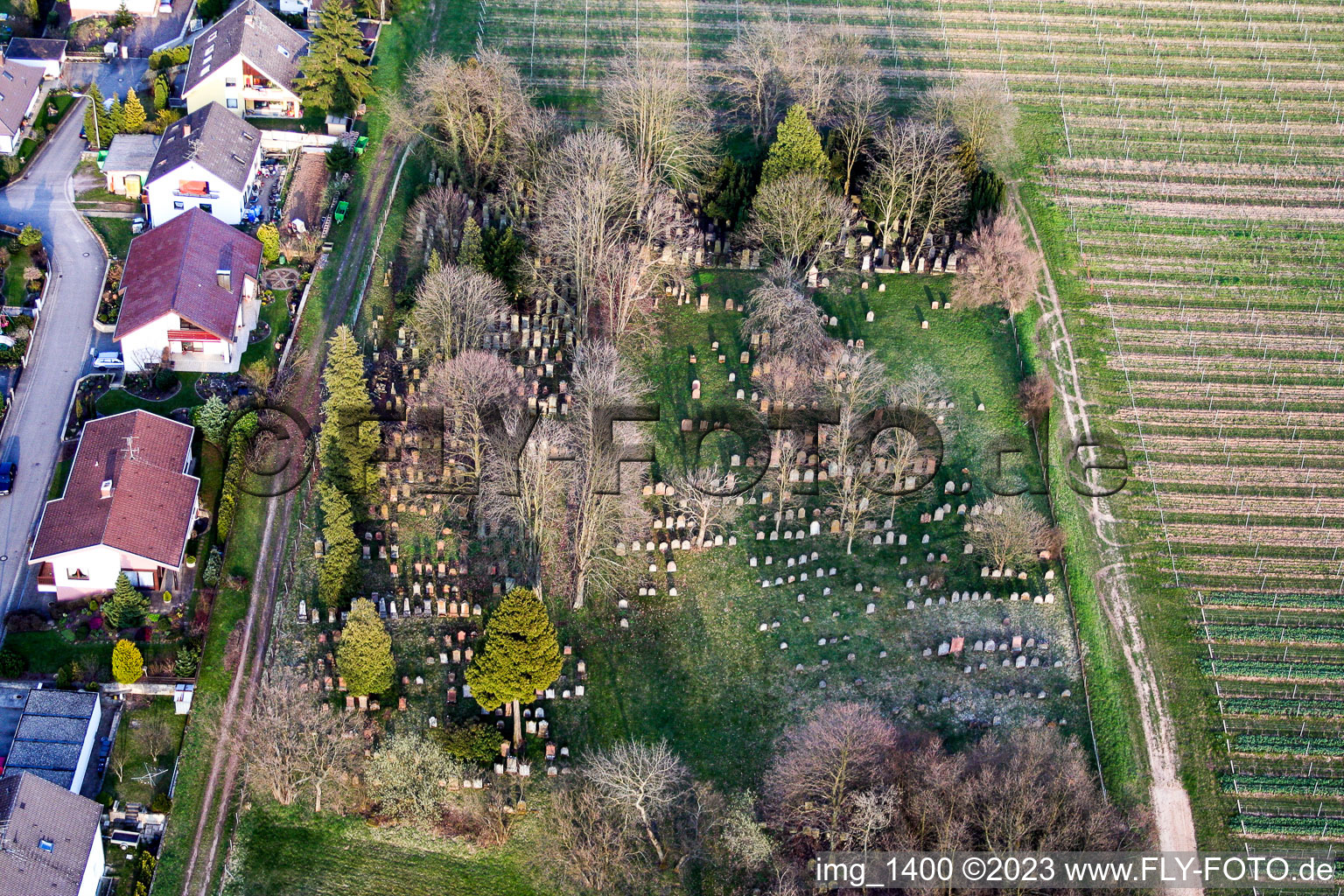 Old cemetery in the district Ingenheim in Billigheim-Ingenheim in the state Rhineland-Palatinate, Germany