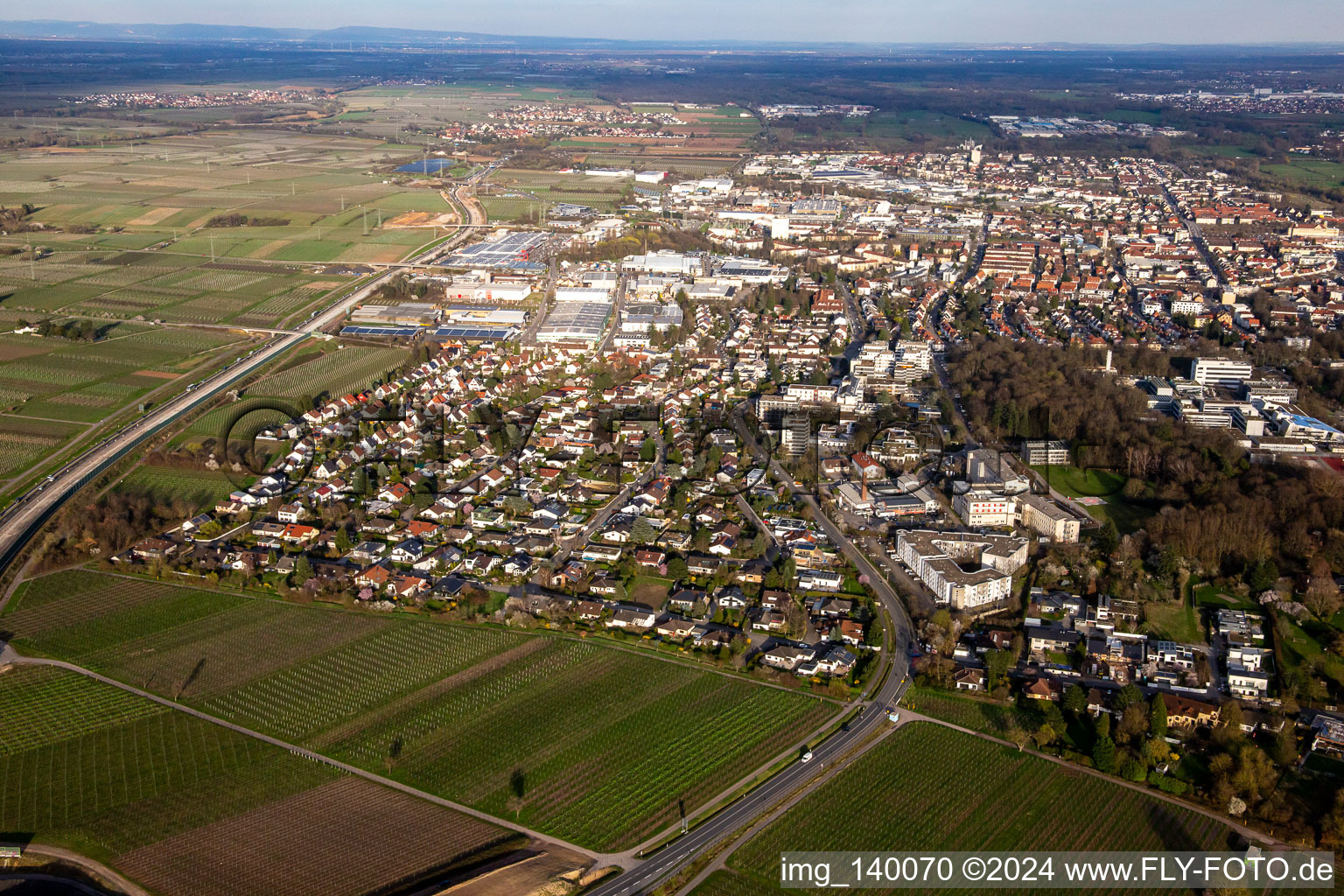 NW district on the B10 in Landau in der Pfalz in the state Rhineland-Palatinate, Germany