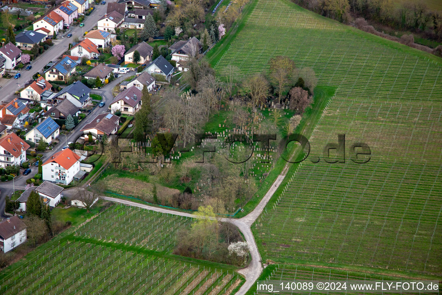 Jewish cemetery Ingenheim in the district Ingenheim in Billigheim-Ingenheim in the state Rhineland-Palatinate, Germany