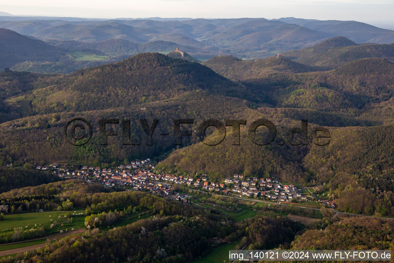 From the southwest in Waldrohrbach in the state Rhineland-Palatinate, Germany