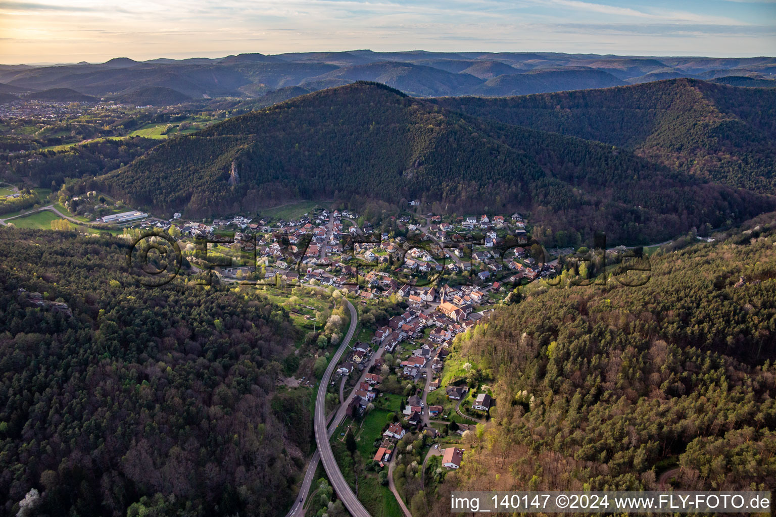 From the southwest in Lug in the state Rhineland-Palatinate, Germany