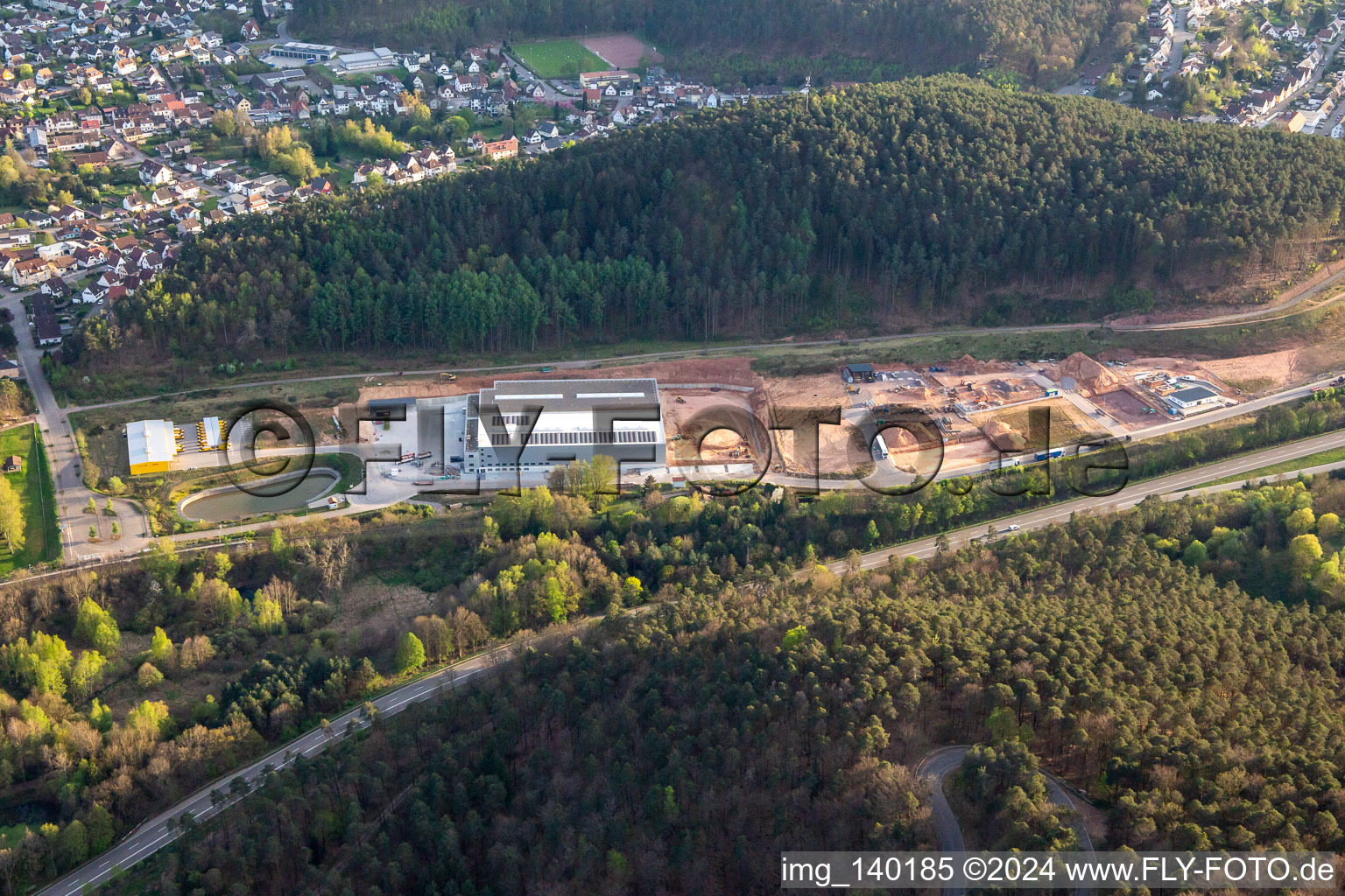 Neufeld industrial area in Wilgartswiesen in the state Rhineland-Palatinate, Germany