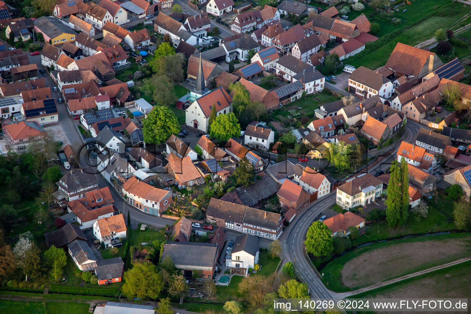 Kirchstr in Barbelroth in the state Rhineland-Palatinate, Germany