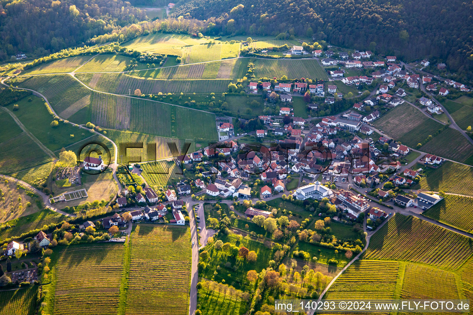 Southern Palatinate Terraces in the district Gleiszellen in Gleiszellen-Gleishorbach in the state Rhineland-Palatinate, Germany