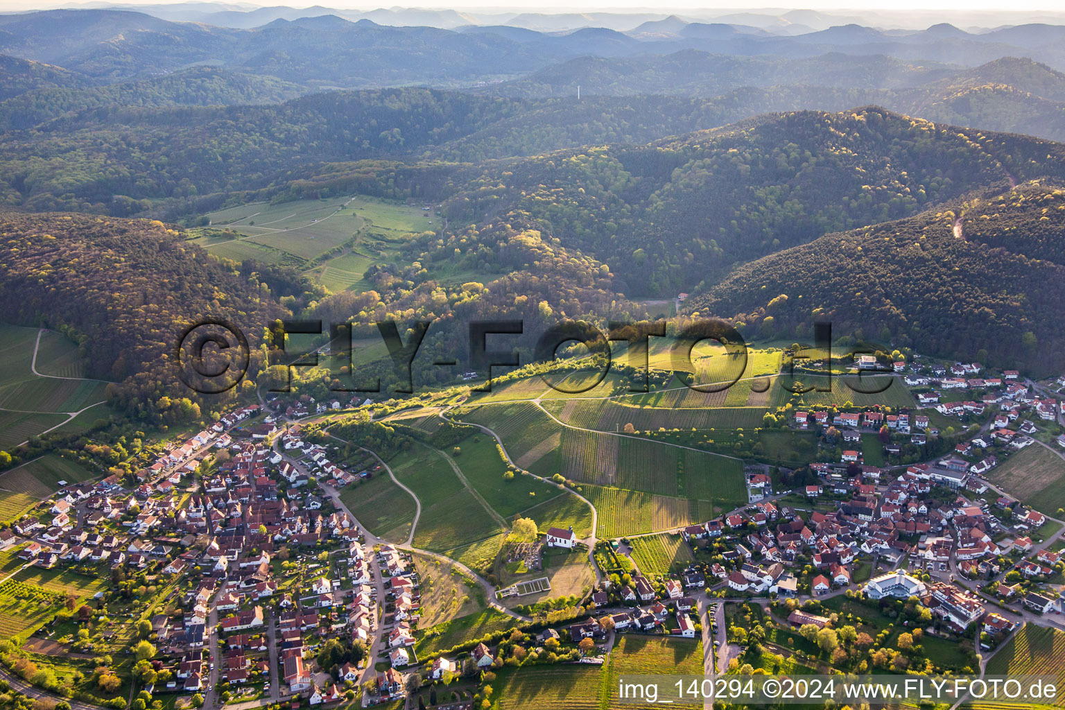 Vineyards between Gleishorbach and Gleiszellen in the district Gleishorbach in Gleiszellen-Gleishorbach in the state Rhineland-Palatinate, Germany