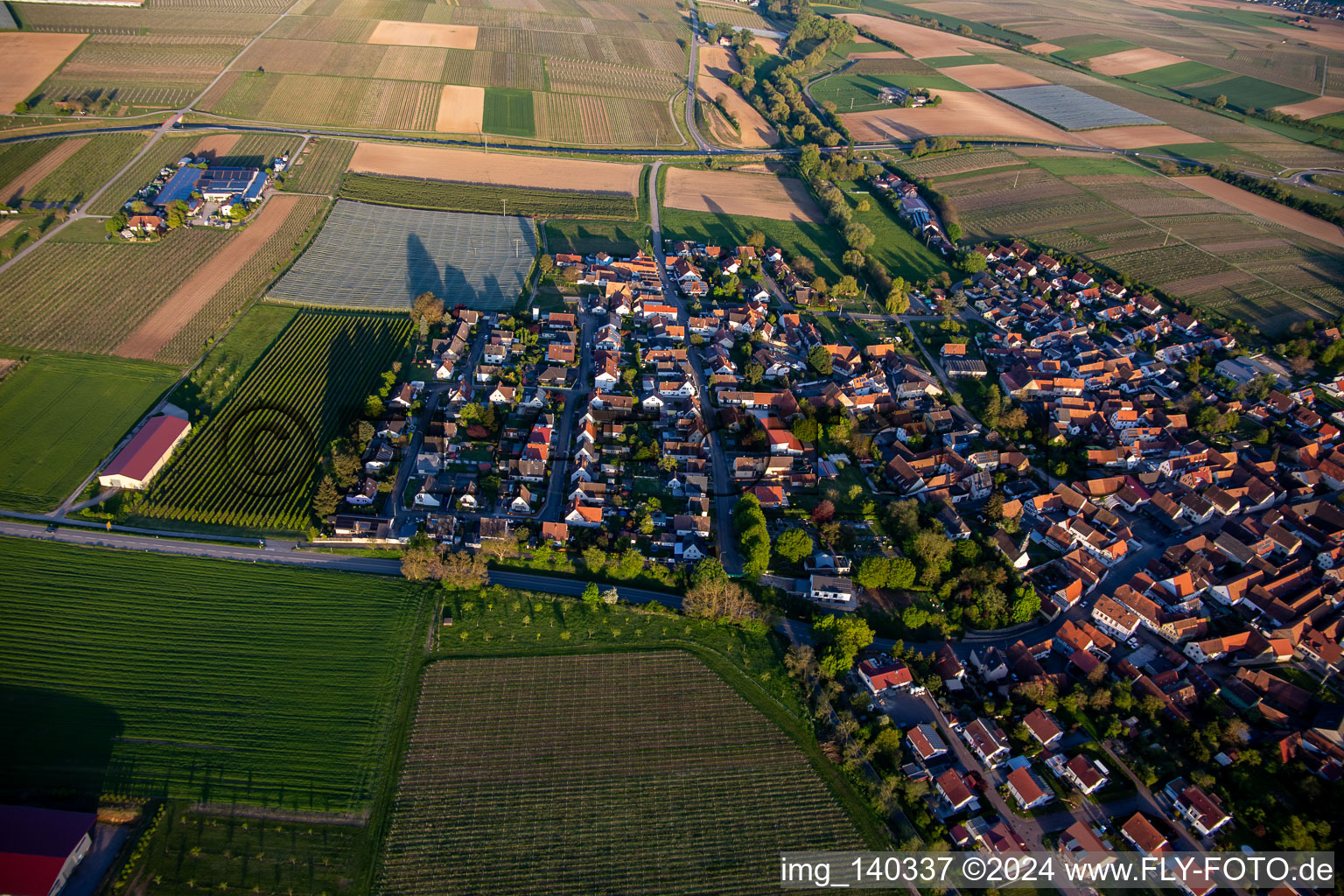 Landeckring in Impflingen in the state Rhineland-Palatinate, Germany