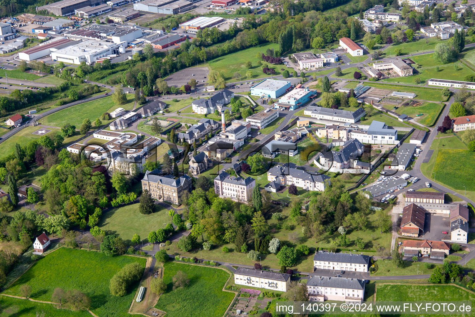 Specialized Hospital Center in the district Blauberg in Saargemünd in the state Moselle, France