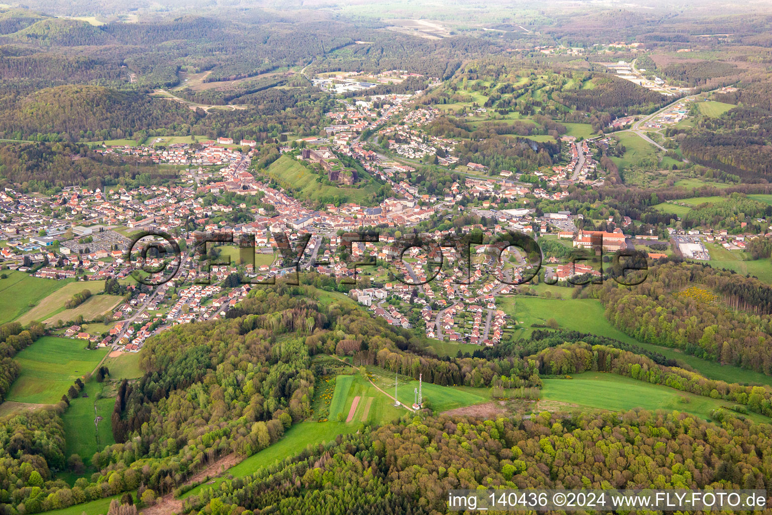 From the west in Bitsch in the state Moselle, France