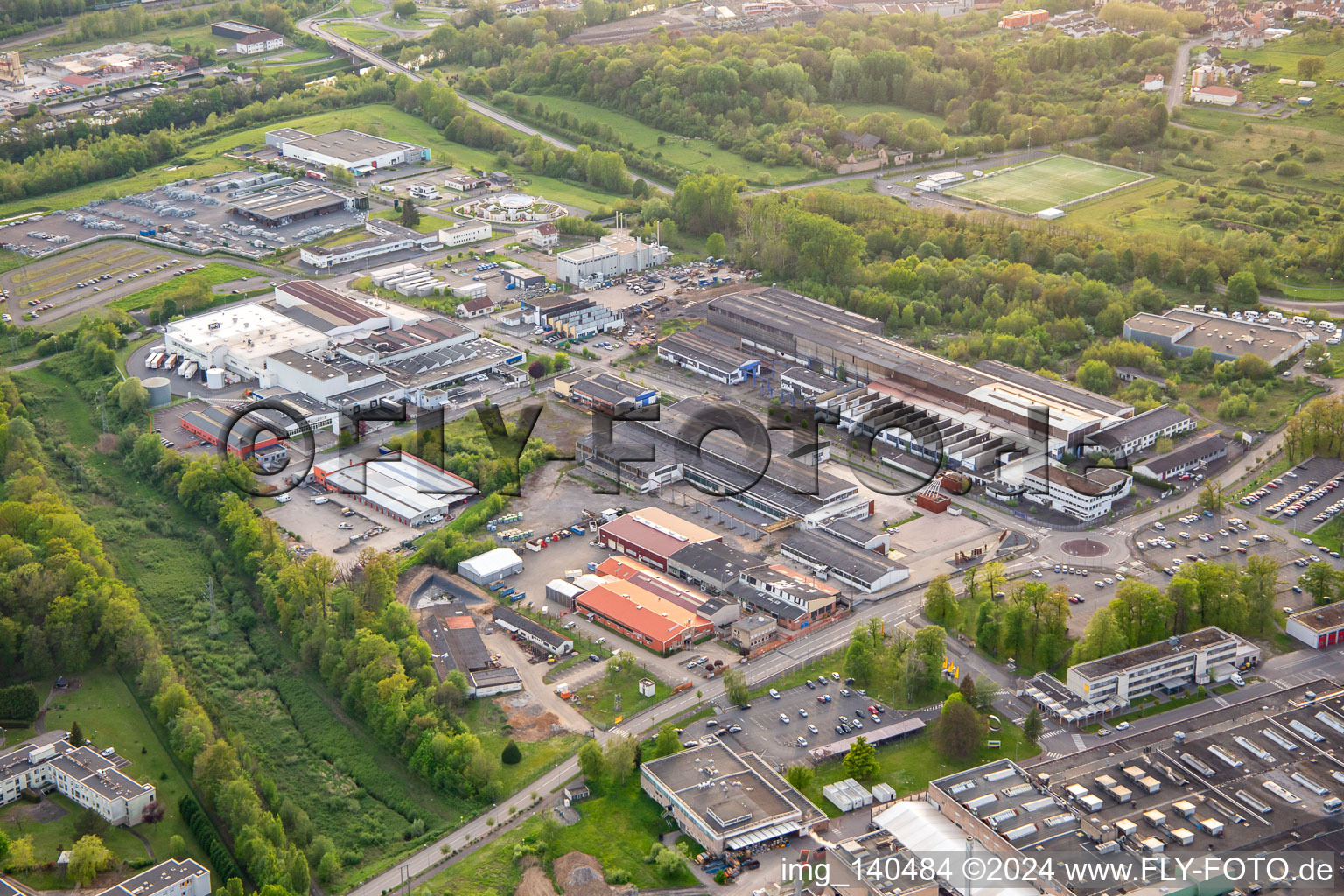 Greta Lorraine Est, Mibelle Group Sarreguemines in the district Zone Industrielle du Grand Bois Fayencerie in Saargemünd in the state Moselle, France