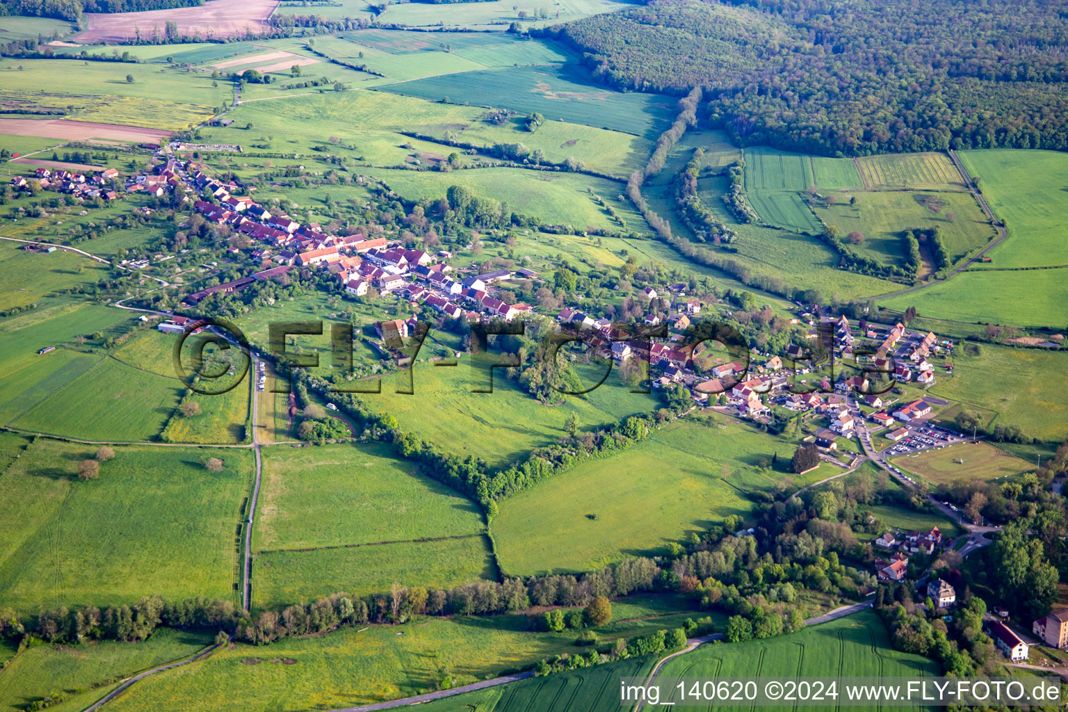 From the south in Diedendorf in the state Bas-Rhin, France