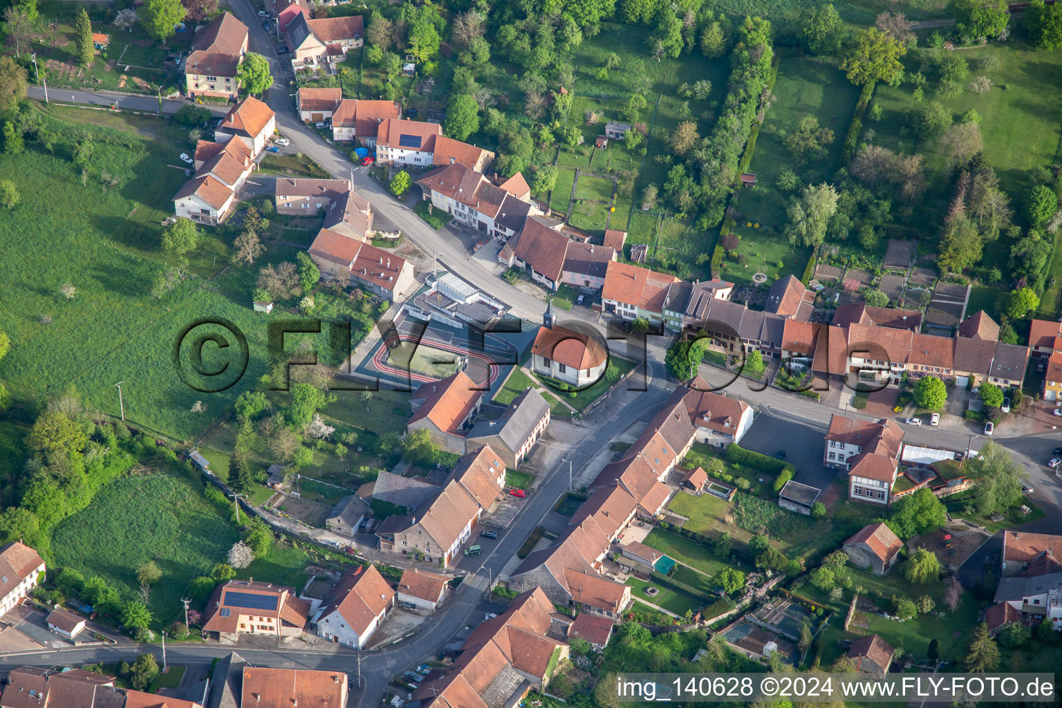 Rue Principale in Burbach in the state Bas-Rhin, France