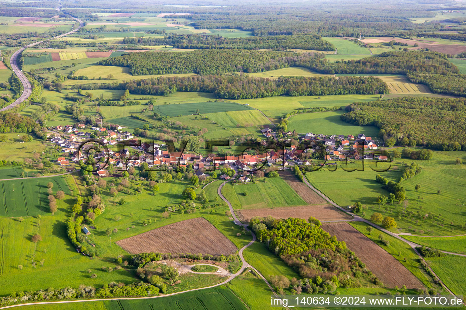 From the south in Rimsdorf in the state Bas-Rhin, France