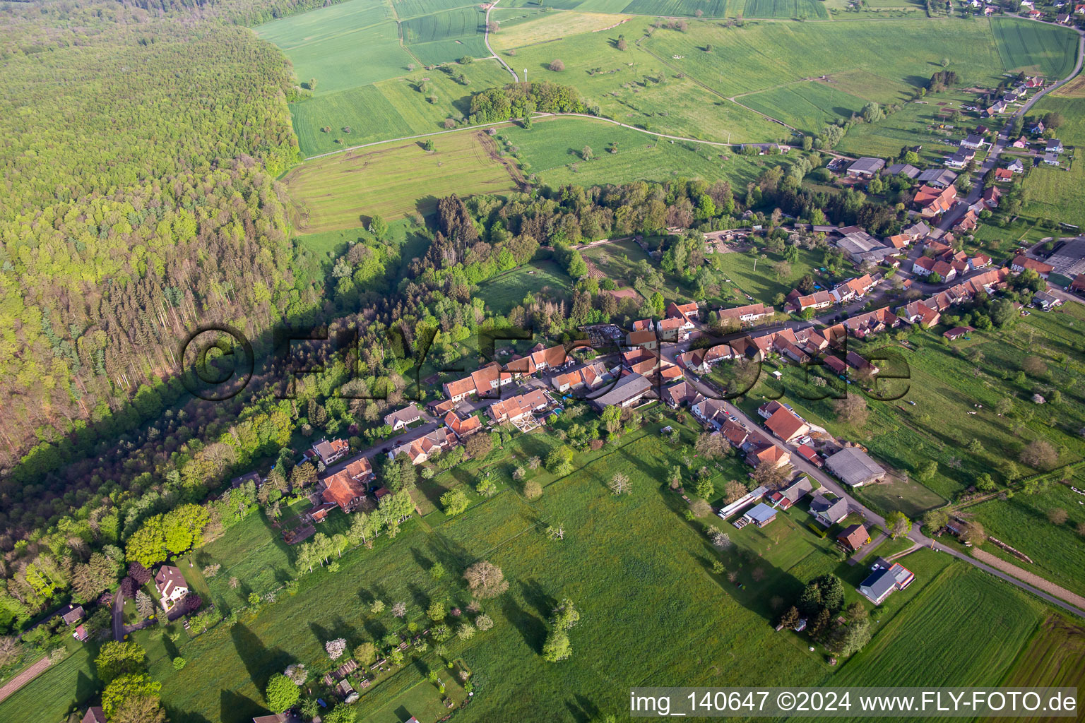 Oblique view of Ratzwiller in the state Bas-Rhin, France