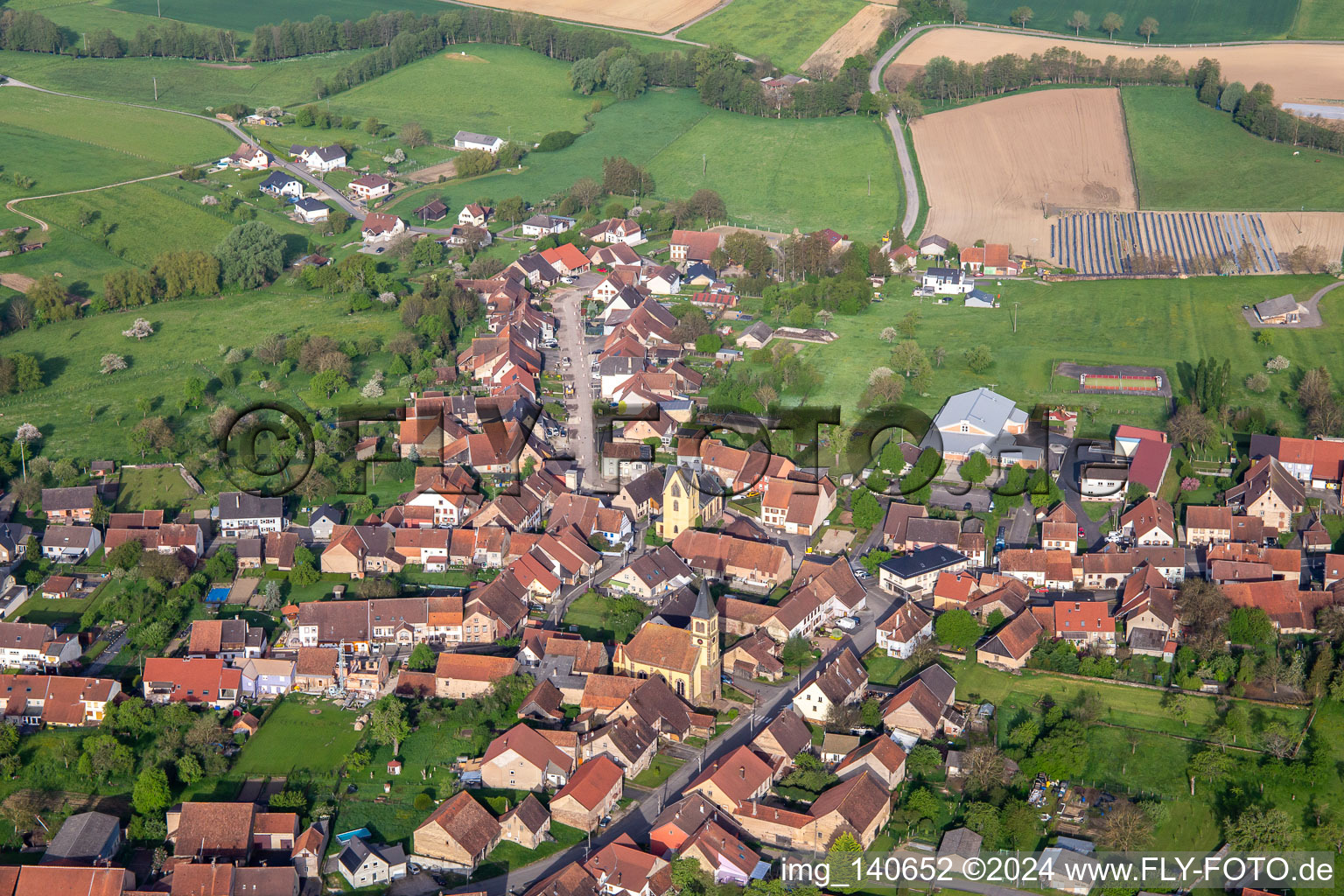 Rue de Ratzwiller in Butten in the state Bas-Rhin, France