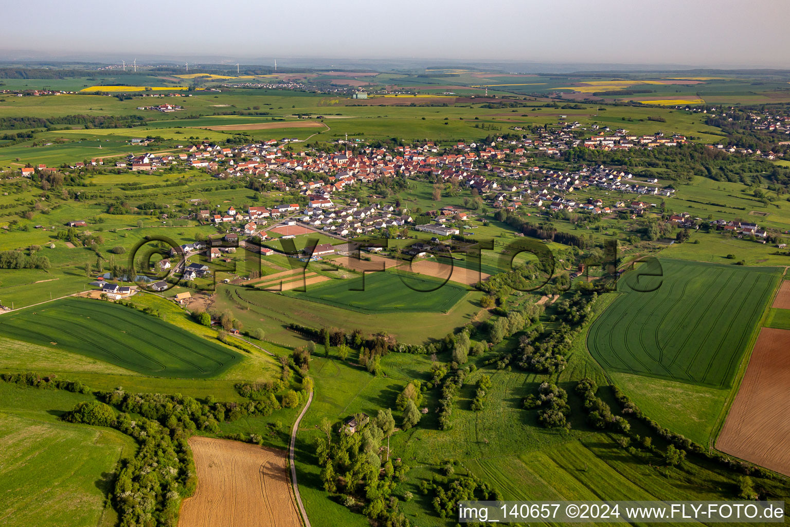 From the south in Bining in the state Moselle, France